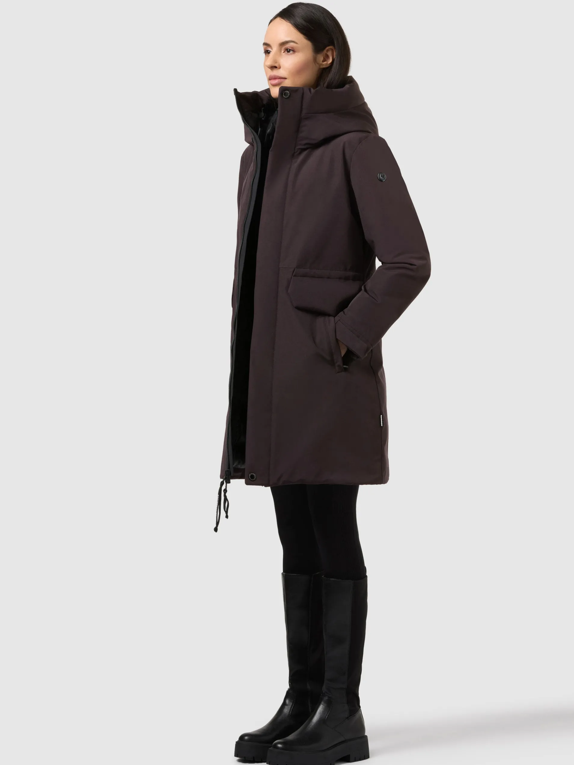 Mantel SINA2 MOODY PLUM