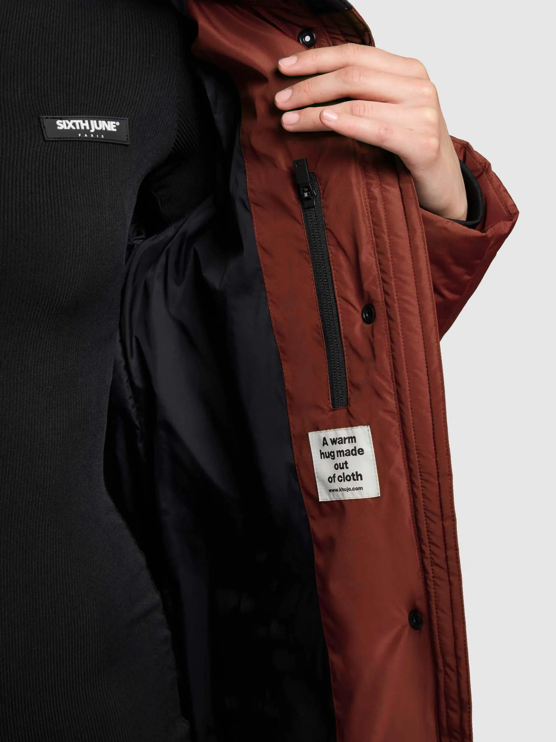 Mantel SONJE6 DARK RED