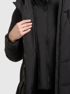 Mantel SORIA2 - 2IN1 (Einsatz herausnehmbar). BLACK