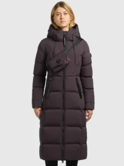 Mantel SORIA2 - 2IN1 WITH BAG MOODY PLUM