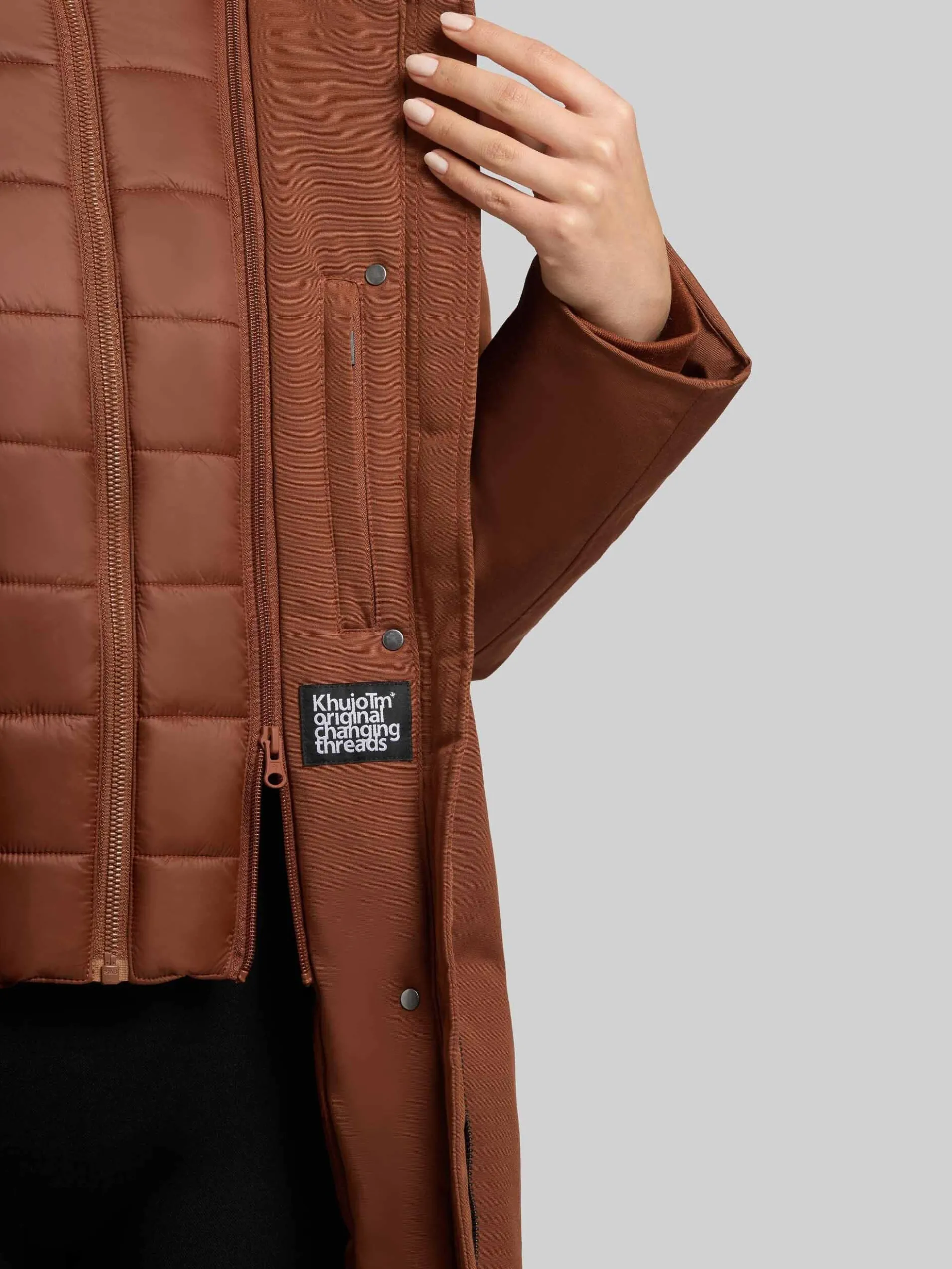 Mantel WEDELIA WITH INNER JACKET RUSSET BROWN