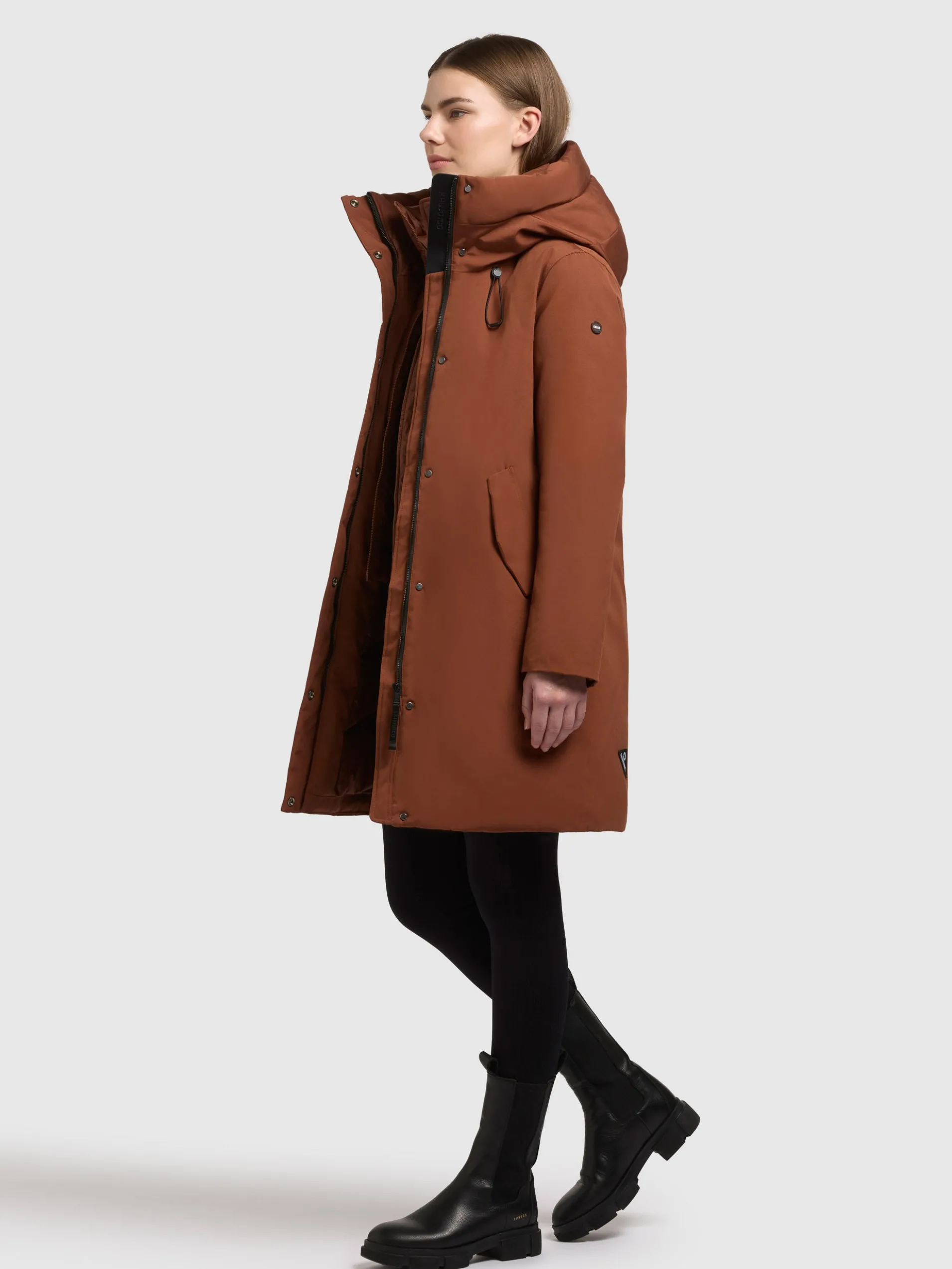 Mantel WEDELIA WITH INNER JACKET RUSSET BROWN