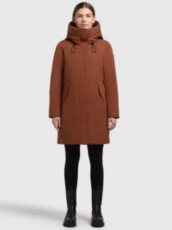 Mantel WEDELIA WITH INNER JACKET RUSSET BROWN