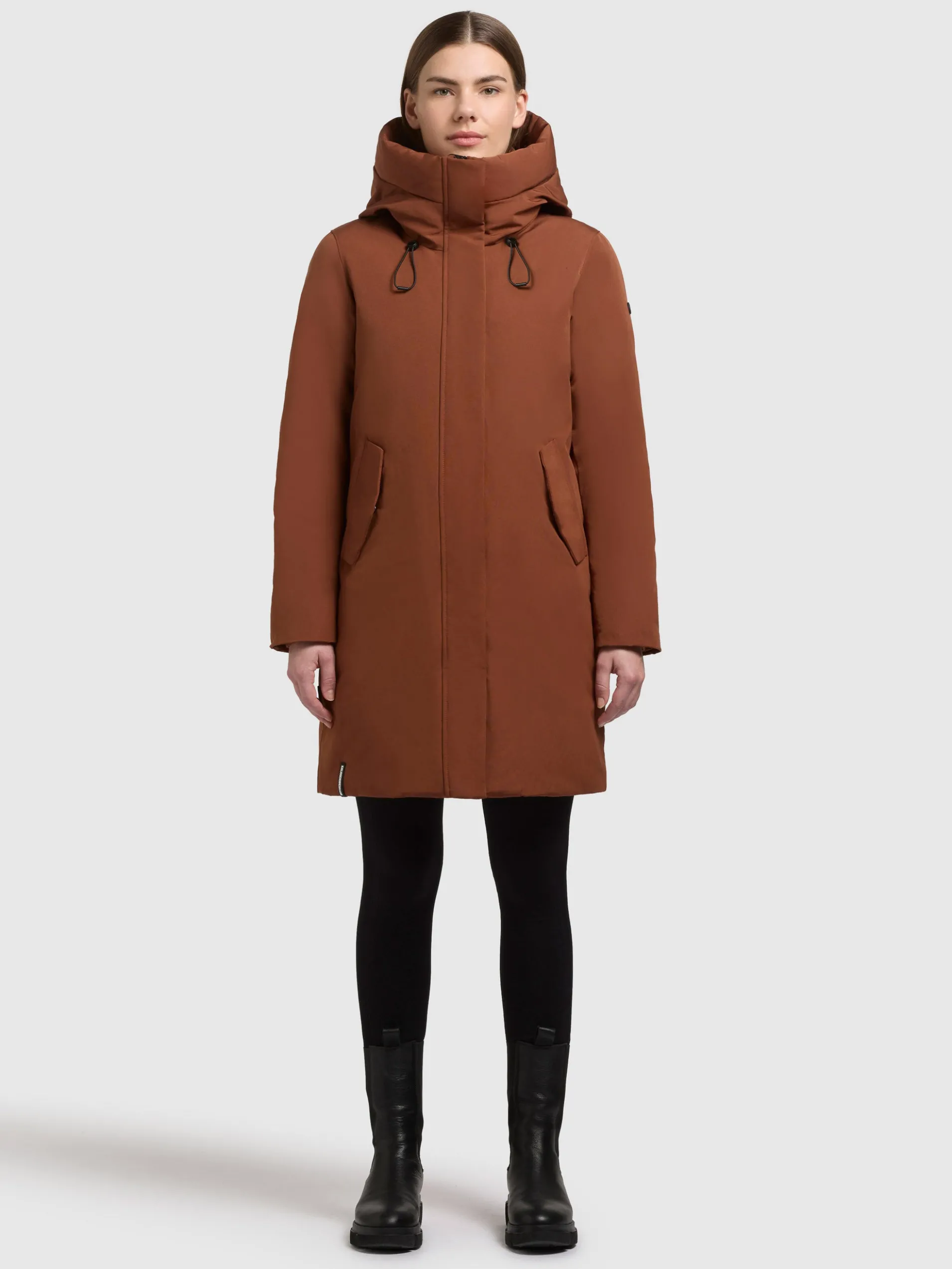 Mantel WEDELIA WITH INNER JACKET RUSSET BROWN