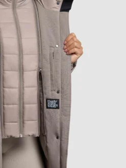 Mantel WEDELIA WITH INNER JACKET GREIGE