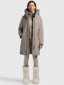 Mantel WEDELIA WITH INNER JACKET GREIGE
