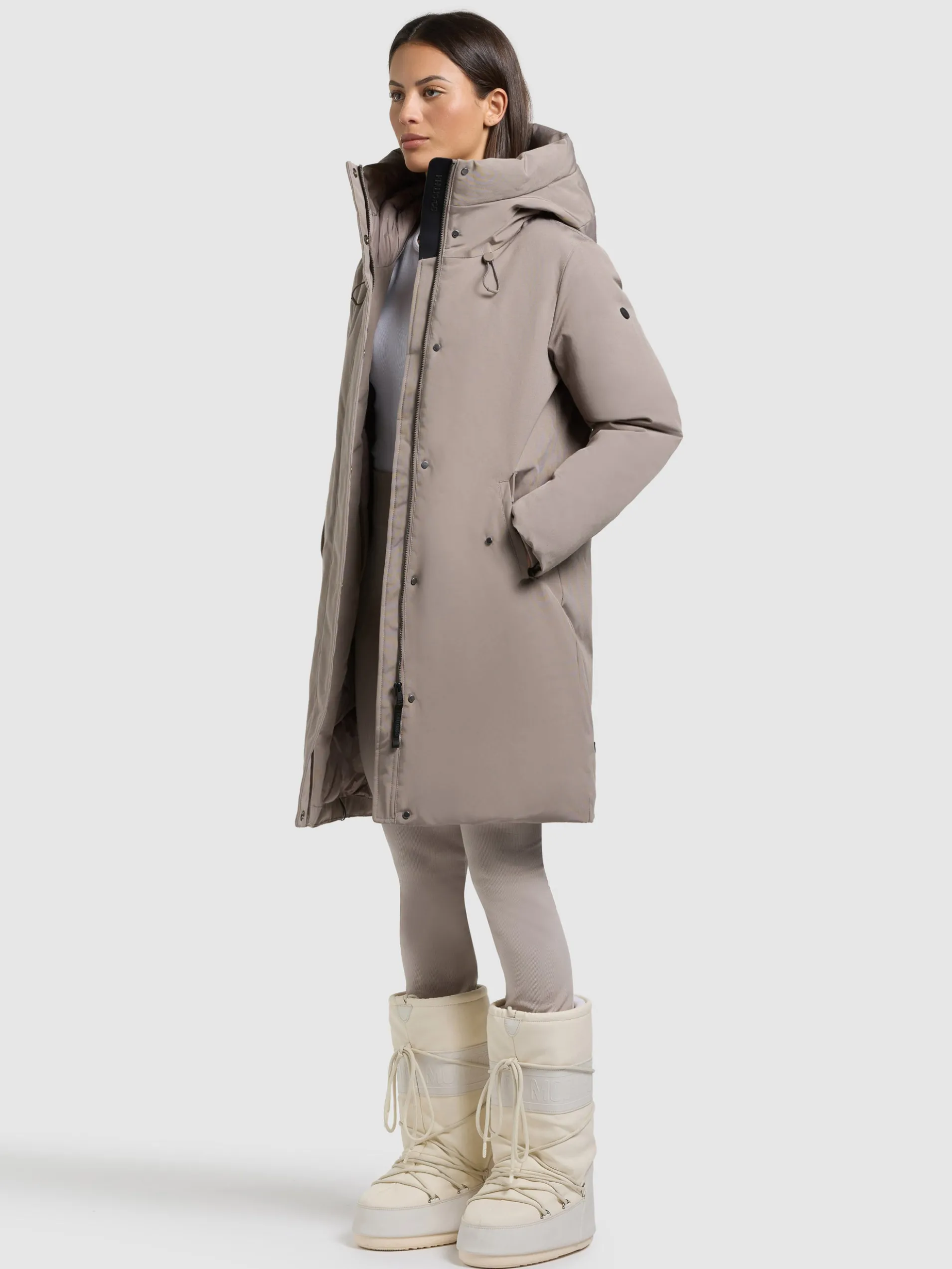 Mantel WEDELIA WITH INNER JACKET GREIGE