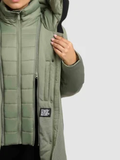Mantel WEDELIA WITH INNER JACKET MUTED GREEN