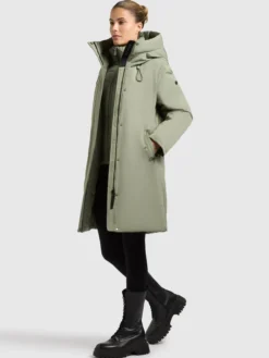 Mantel WEDELIA WITH INNER JACKET MUTED GREEN