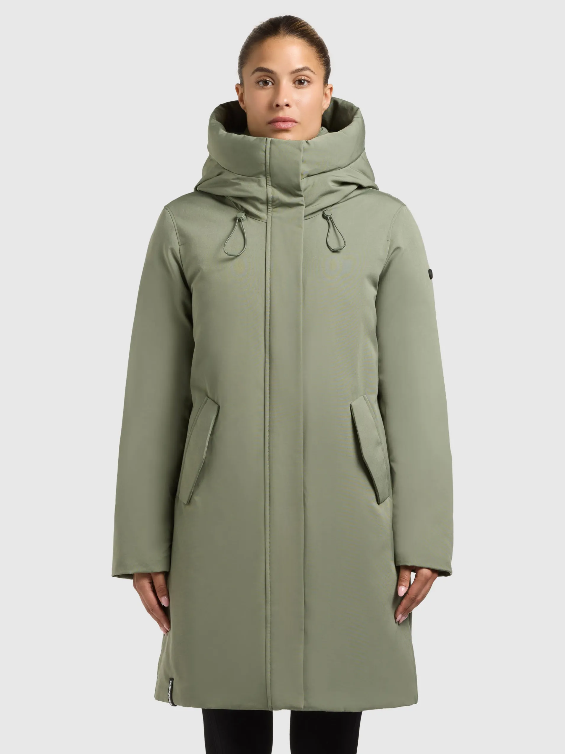 Mantel WEDELIA WITH INNER JACKET MUTED GREEN