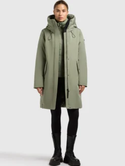 Mantel WEDELIA WITH INNER JACKET MUTED GREEN