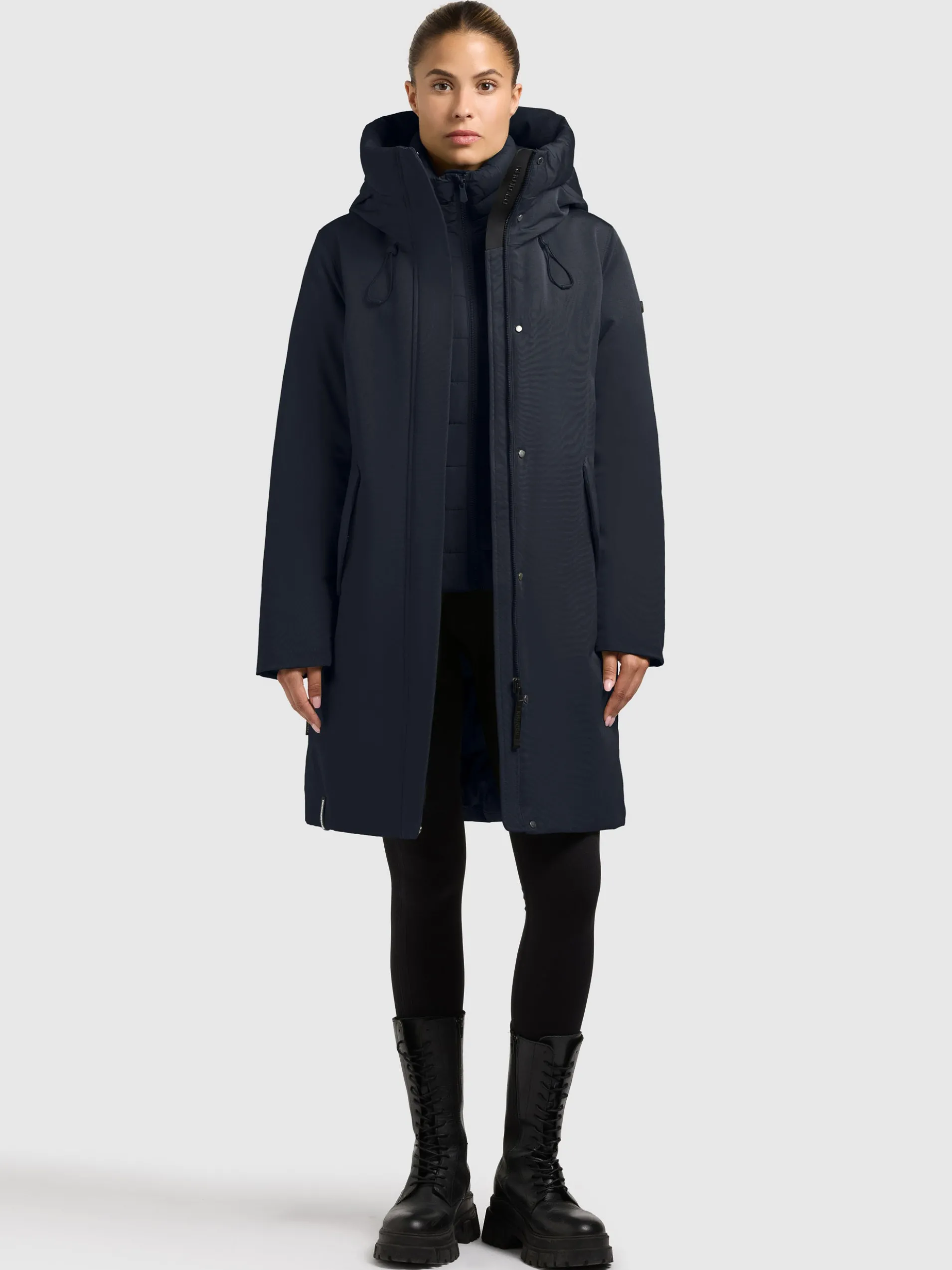 Mantel WEDELIA WITH INNER JACKET PORT BLUE