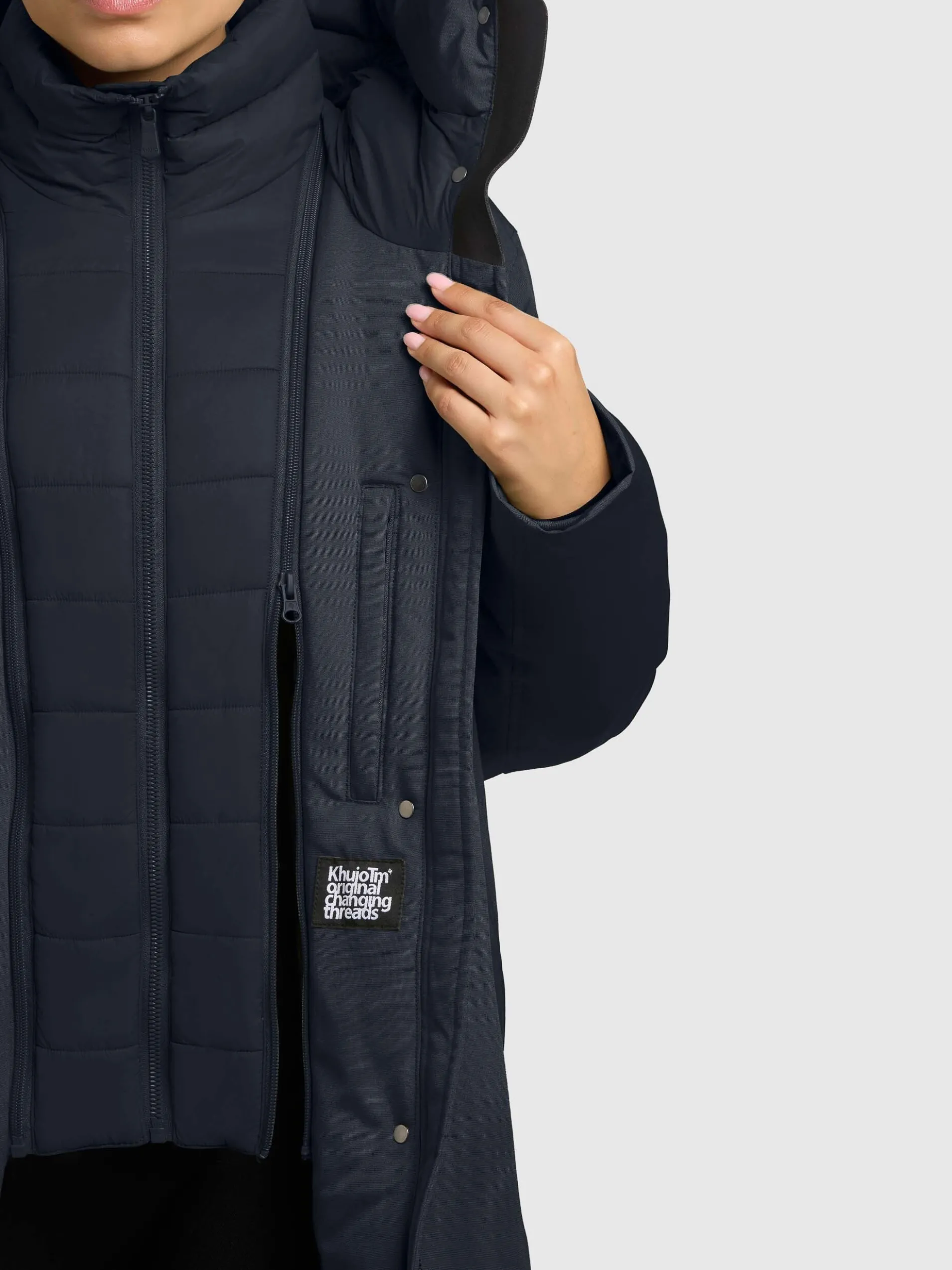 Mantel WEDELIA WITH INNER JACKET PORT BLUE