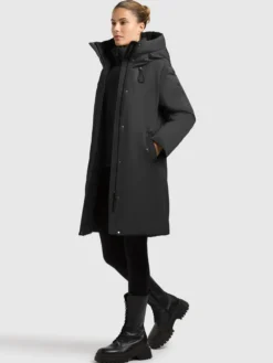 Mantel WEDELIA WITH INNER JACKET BLACK