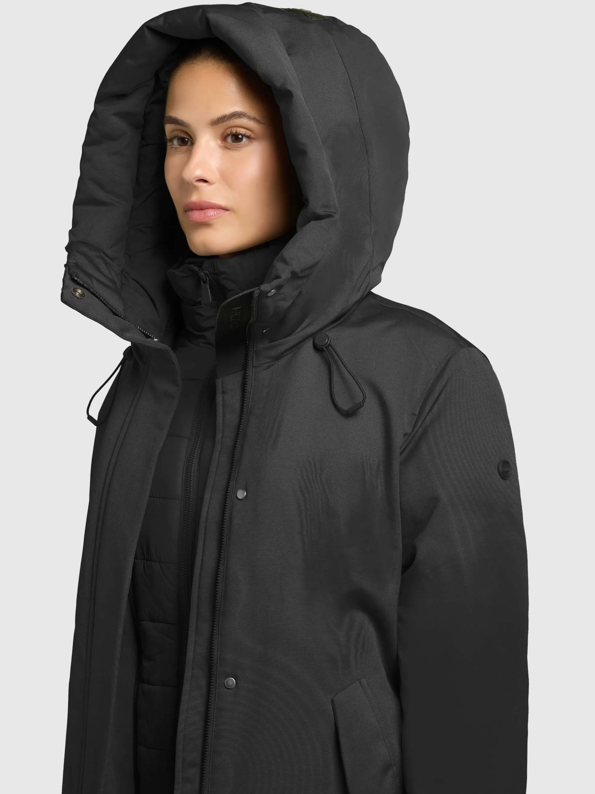 Mantel WEDELIA WITH INNER JACKET BLACK