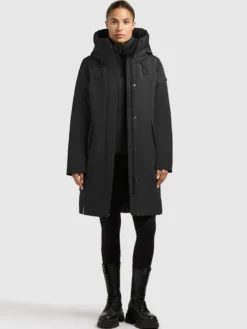 Mantel WEDELIA WITH INNER JACKET BLACK